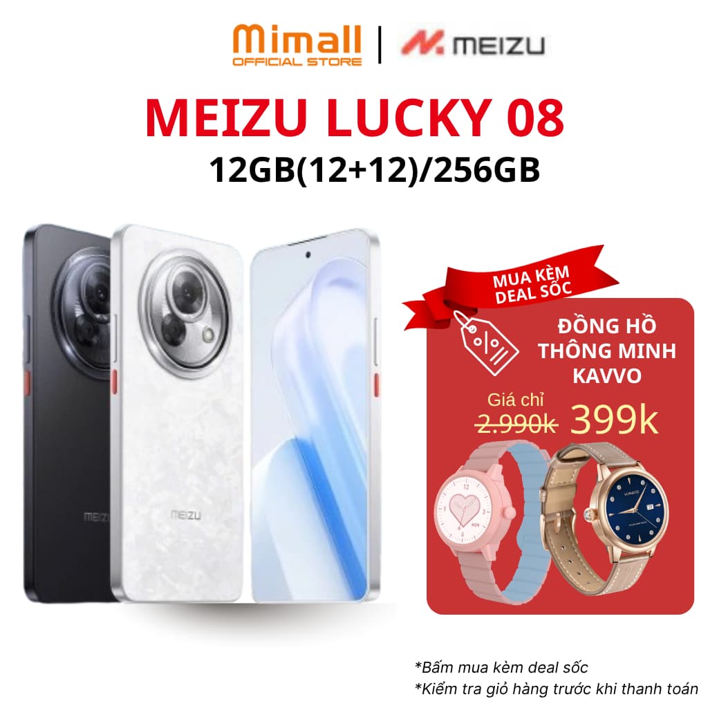 Điện Thoại Meizu Lucky 08 | Màn Hình LTPO Amoled 6.78" 144Hz | Snapdragon 7s Gen 2 |  Pin 6000mAh Sạc 33W | Chính Hãng