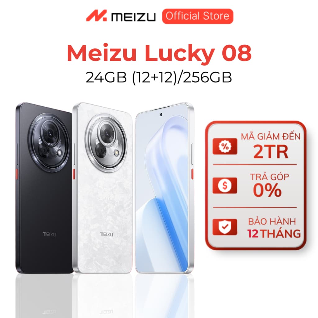 Điện Thoại Meizu Lucky 08 | Màn Hình LTPO Amoled 6.78" 144Hz | Snapdragon 7s Gen 2 |  Pin 6000mAh Sạc 33W | Chính Hãng