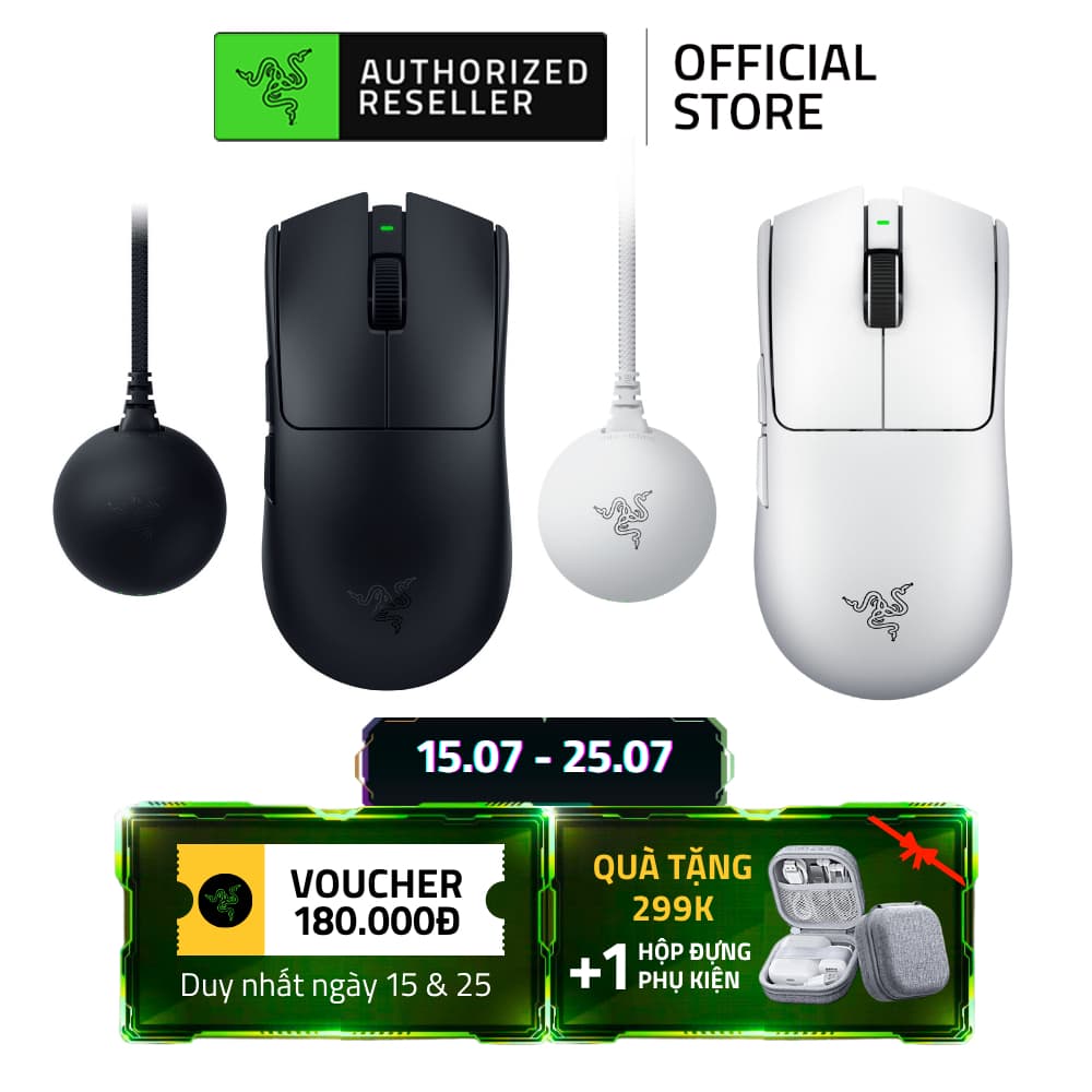 [NEW] Chuột Gaming Razer Viper V4 Pro | 49g/50g | Không Dây | Cuộn Quang | Cảm Biến Quang 50K | 180 Tiếng | Switch Quang
